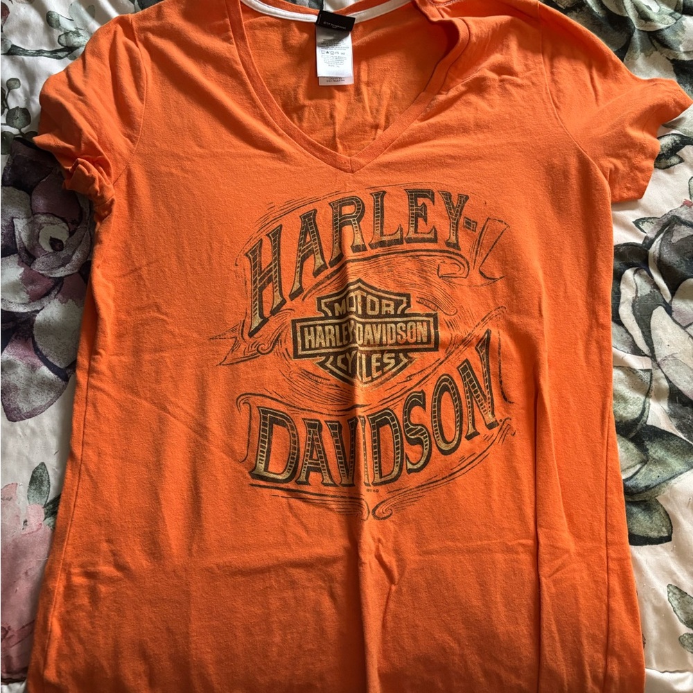 Harley-Davidson Orange Graphic Tee